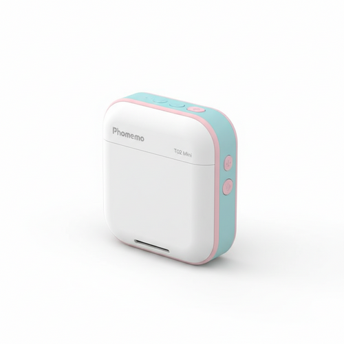 Imprimante photo portable Phomemo T02 Mini imprimante étiquette autocollant Machine d'impression imprimante portable thermique sans fil pour cadeaux